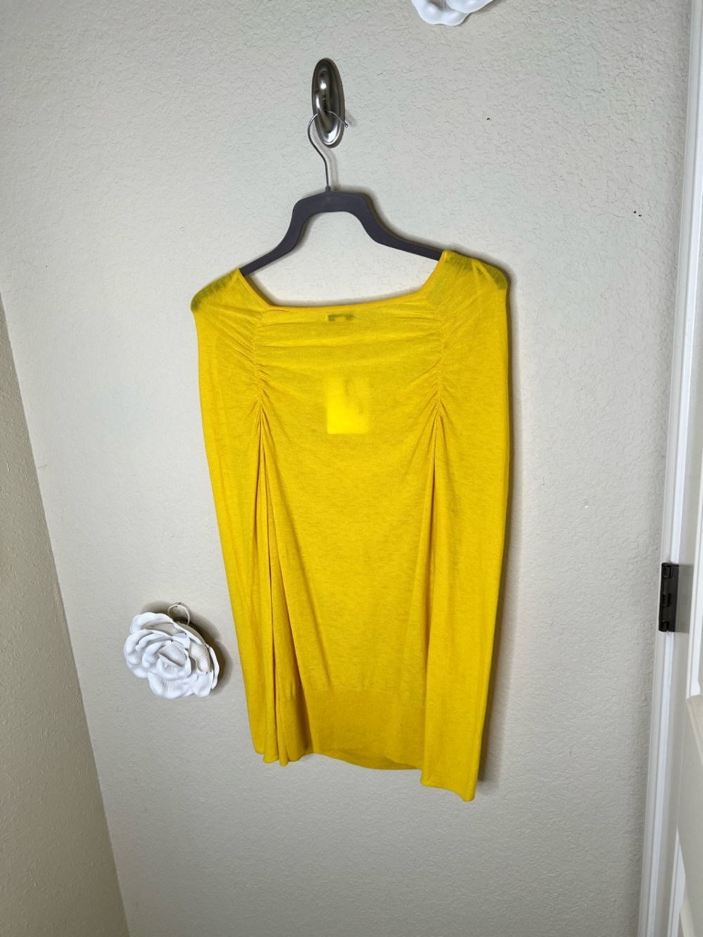 NTM Anthro Leifsdottir Marigold Draped Cowl Sweater Button Detail Boho Artsy L - Picture 15 of 16